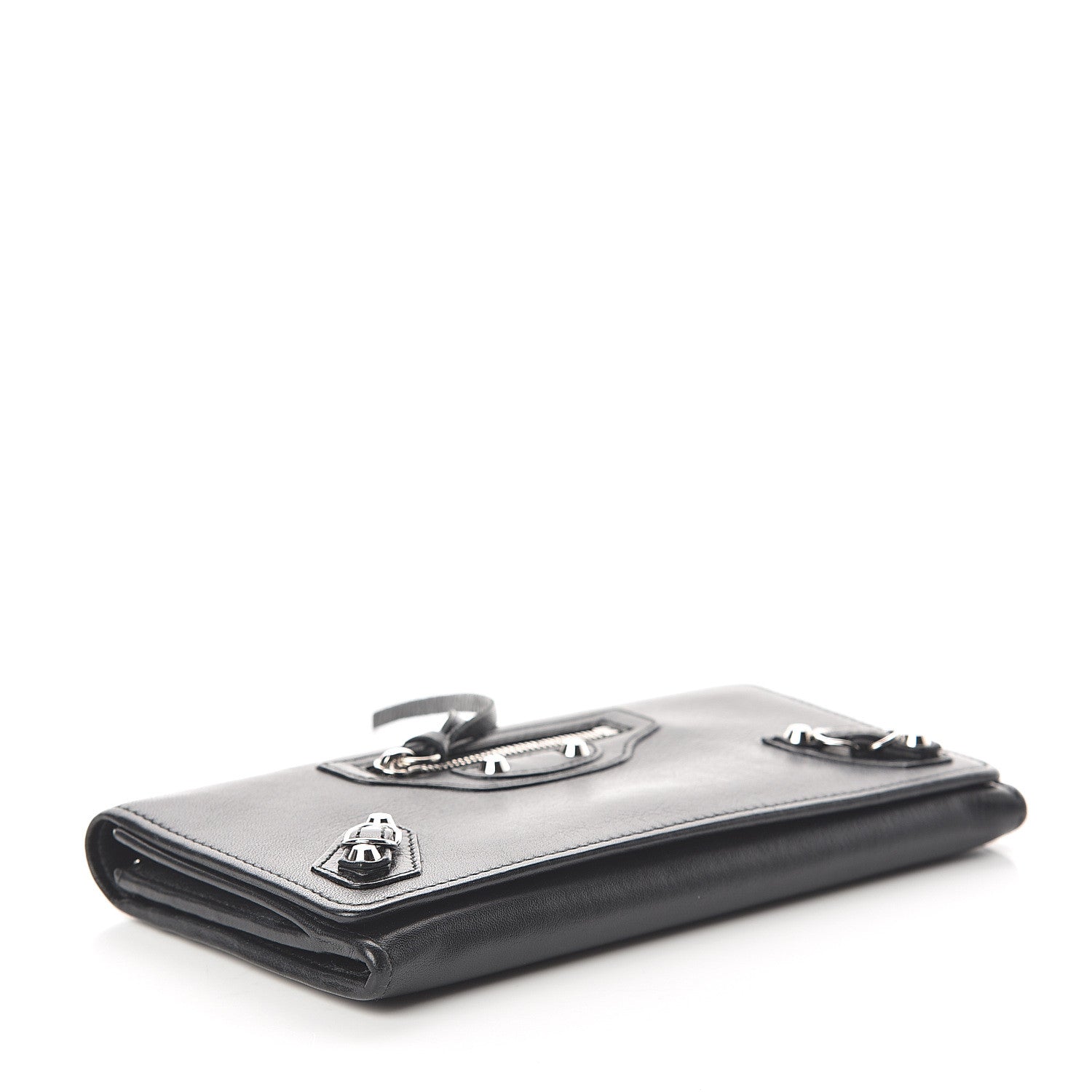 Balenciaga Calfskin Papier Platre Money Wallet Black 3 of 5