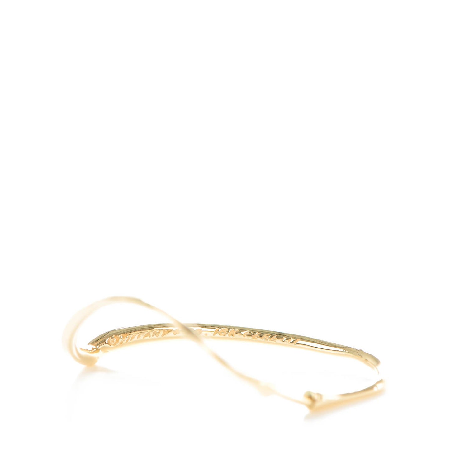 18K Yellow Gold Small Elsa Peretti Open Heart Hoop Earrings
