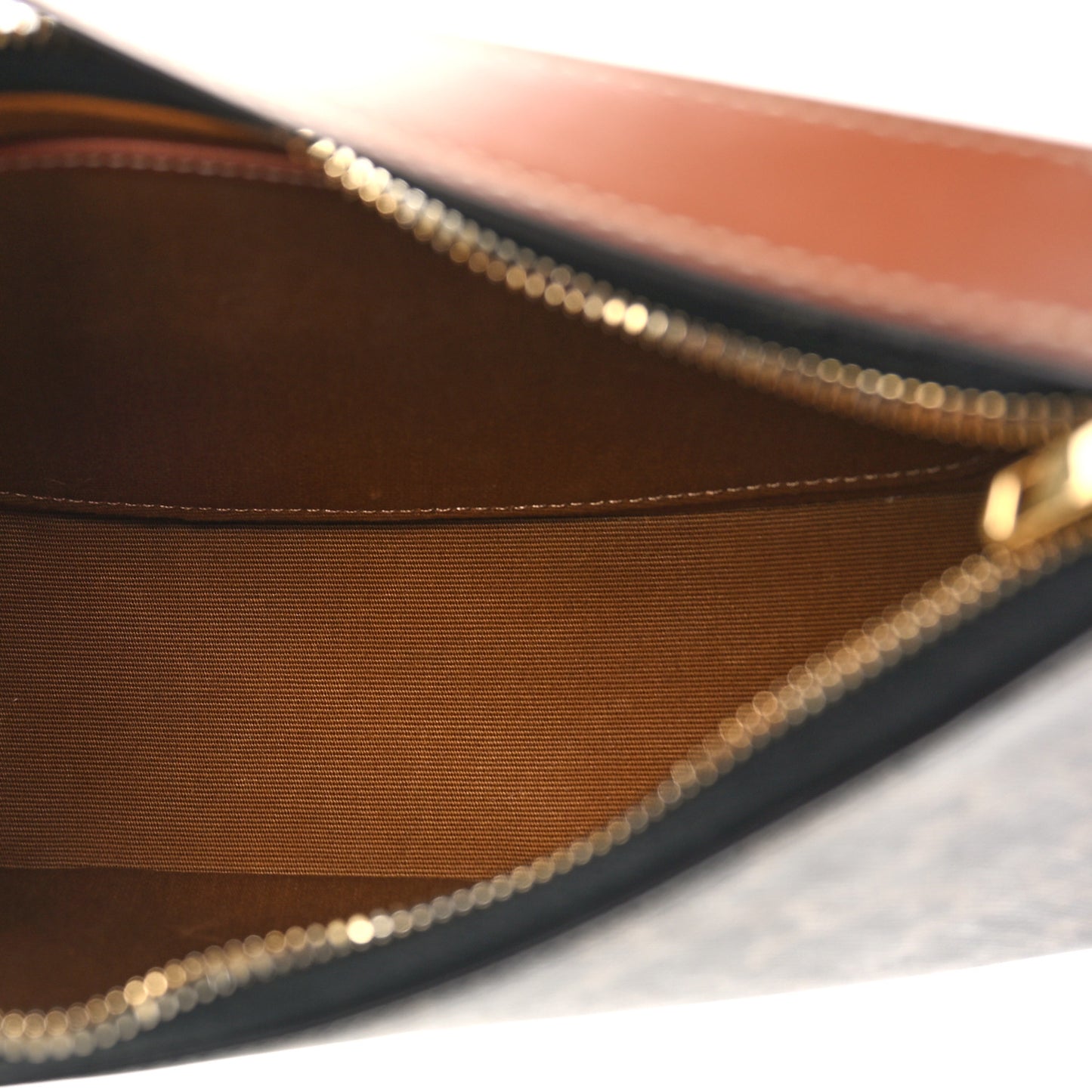 Triomphe Canvas Calfskin Ava Shoulder Bag Tan