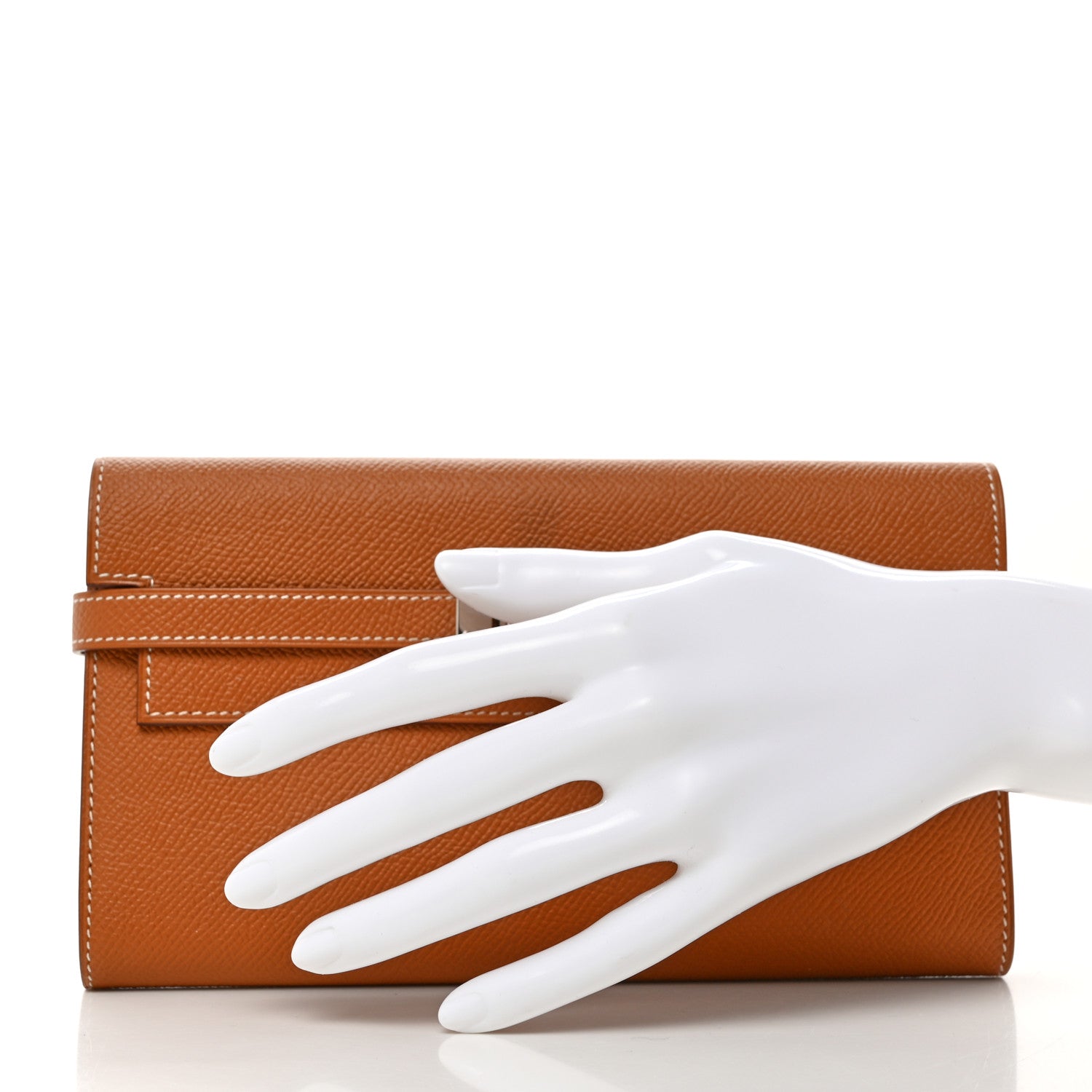 Hermes Epsom Kelly Longue Wallet Gold 2 of 9