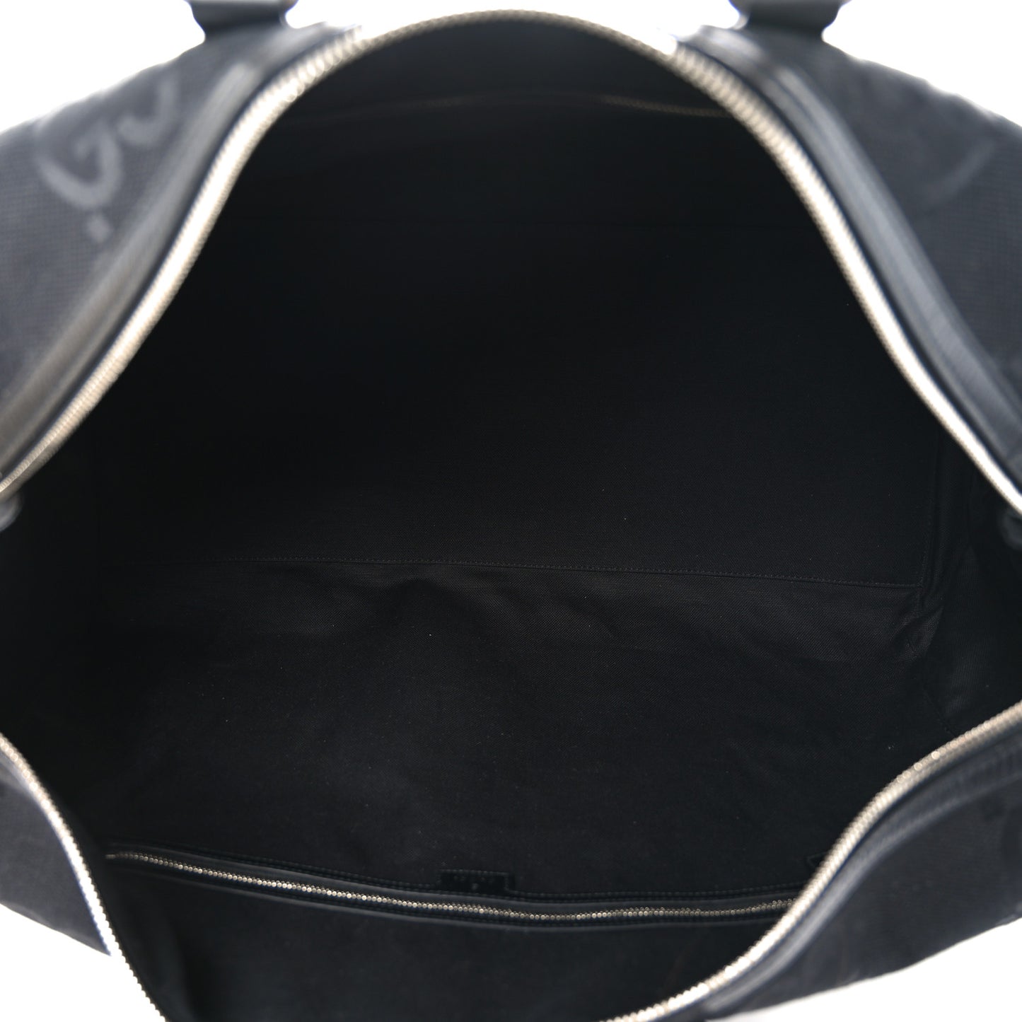 Monogram Jumbo GG Textured Dollar Calfskin Large Duffle Bag Black