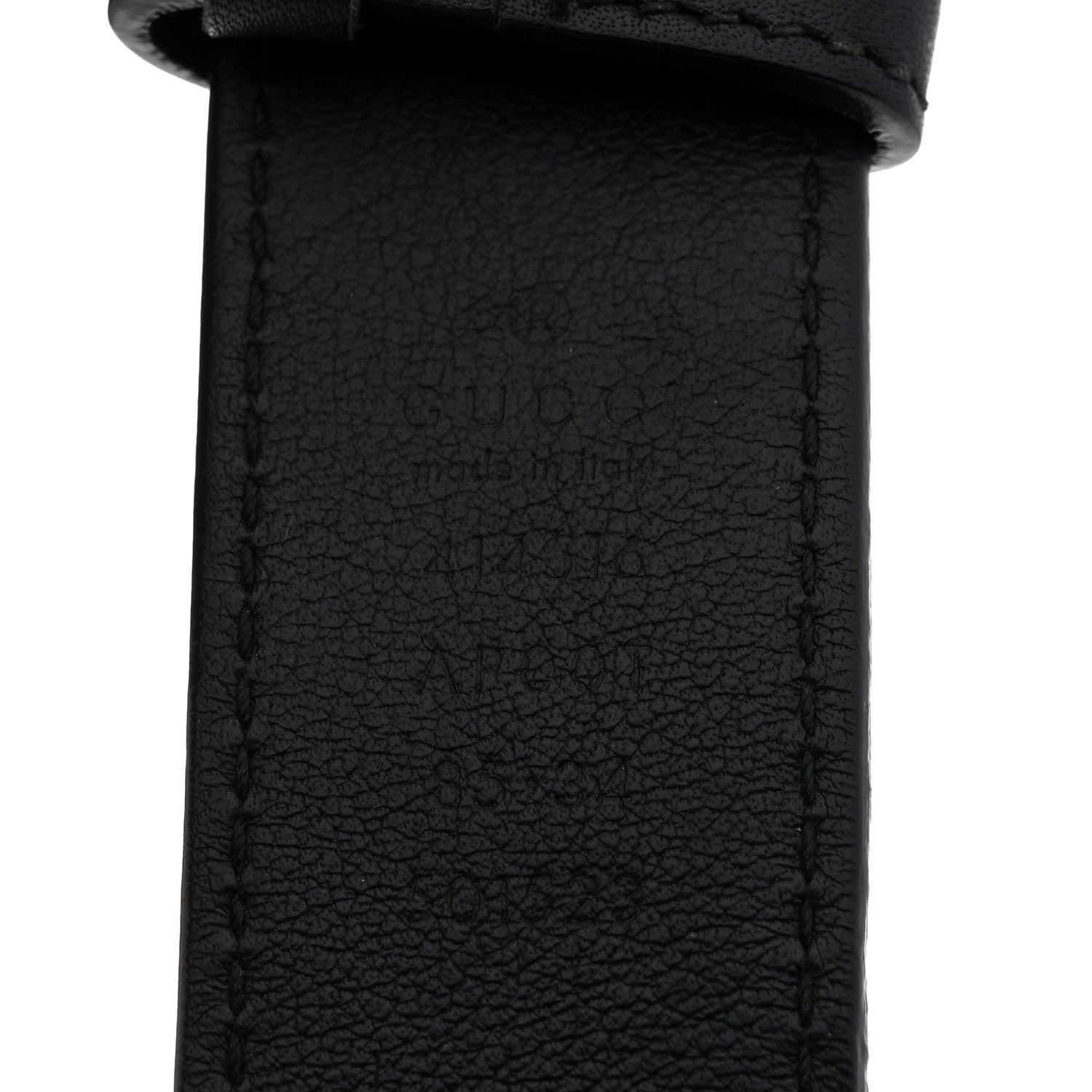 Gucci Calfskin Double G 30mm Belt 85 34 Black 3 of 7
