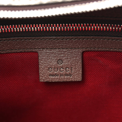 Gucci GG Supreme Monogram Textured Calfskin Square Messenger Bag Beige Ebony New Acero 6 of 10