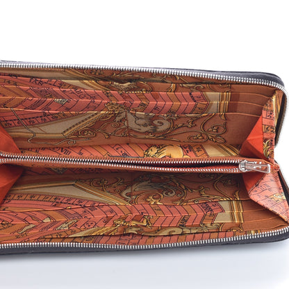 Hermes Epsom Silk'In Wallet Graphite Potiron 5 of 8