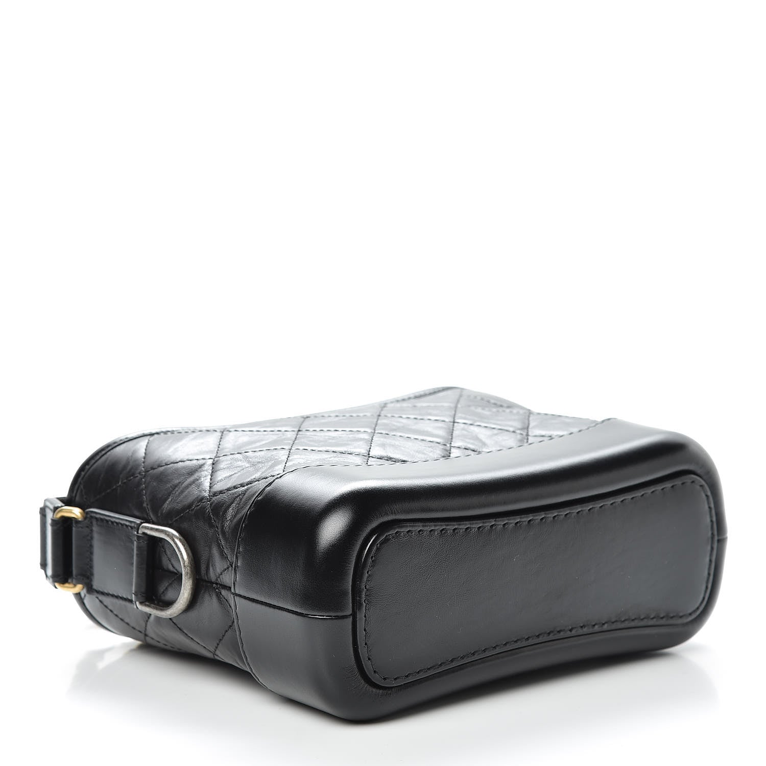 Chanel Aged Calfskin Quilted Small Gabrielle Hobo Black 4 of 11