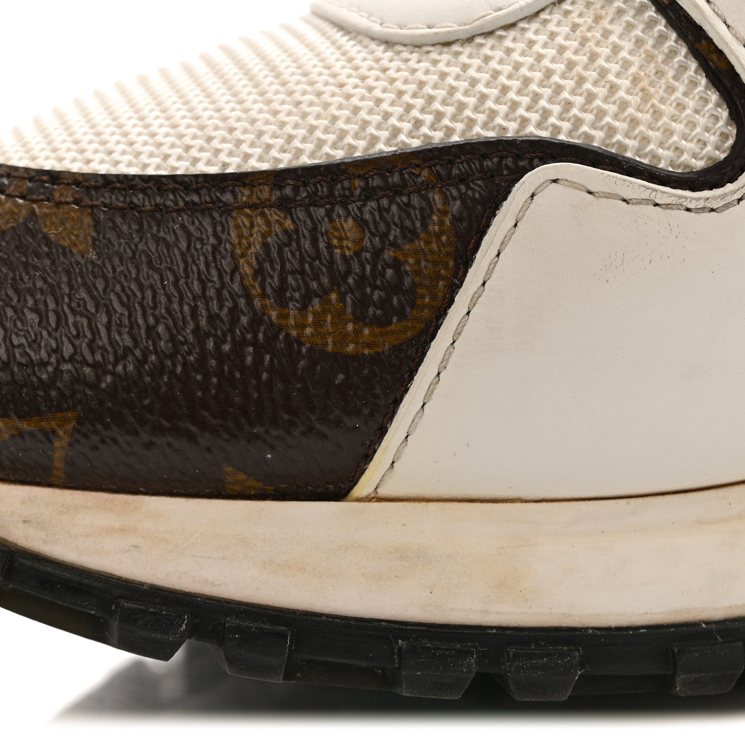 Louis Vuitton Calfskin Monogram Run Away Sneakers 37 White 11 of 14
