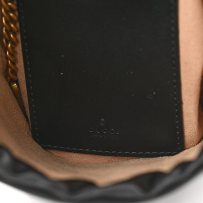 Gucci Calfskin Matelasse Mini GG Marmont 2.0 Bucket Bag Black 6 of 11