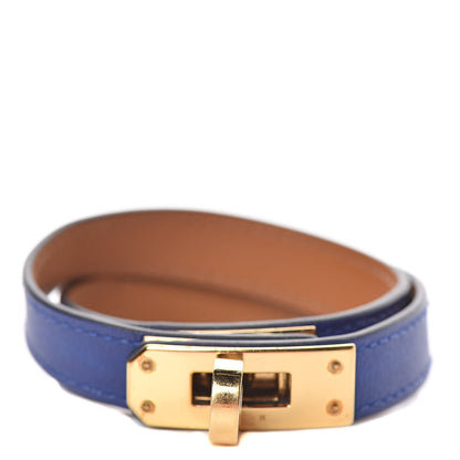 Hermes Swift Kelly Double Tour Bracelet T3 Bleu Electrique 1 of 5