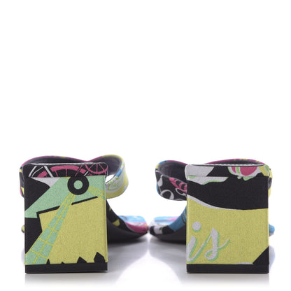 Balenciaga Spandex Double Square Flat 60mm Sandals 37 Multicolor 5 of 10