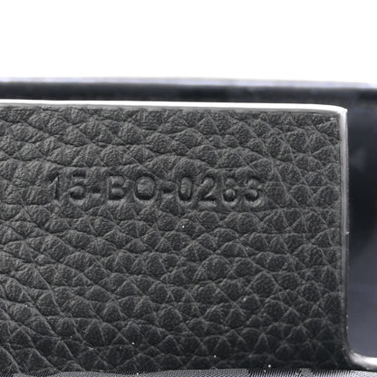 Christian Dior Grained Calfskin Saddle Messenger Bag With Strap Black 7 of 11