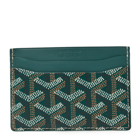 Goyardine Saint Sulpice Card Holder Green