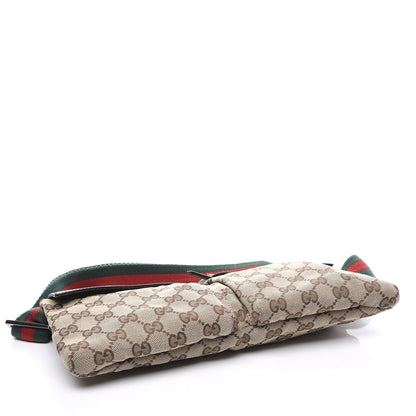 Gucci GG Monogram Double Pocket Belt Bag Dark Brown 3 of 11