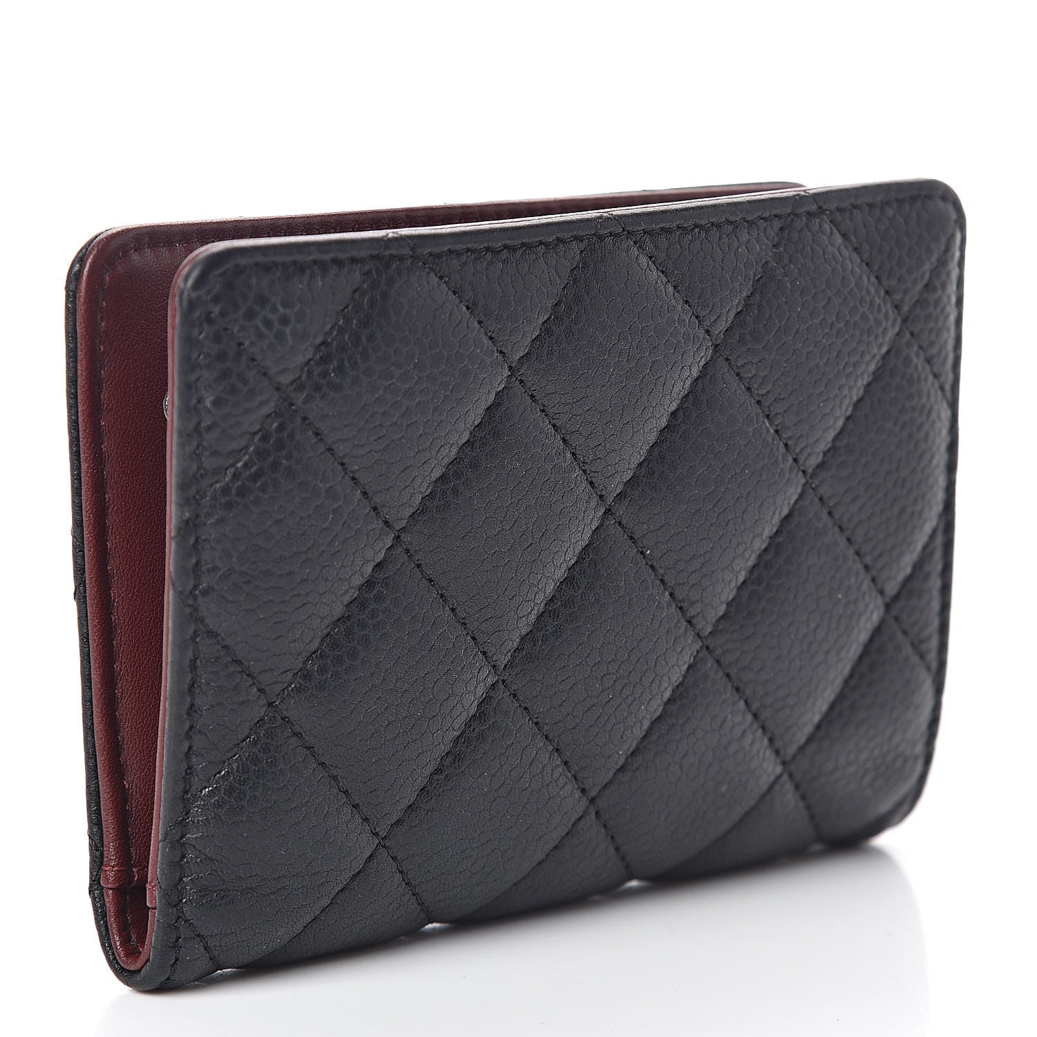 Chanel Caviar Quilted Flap Card Holder Black 3 of 8