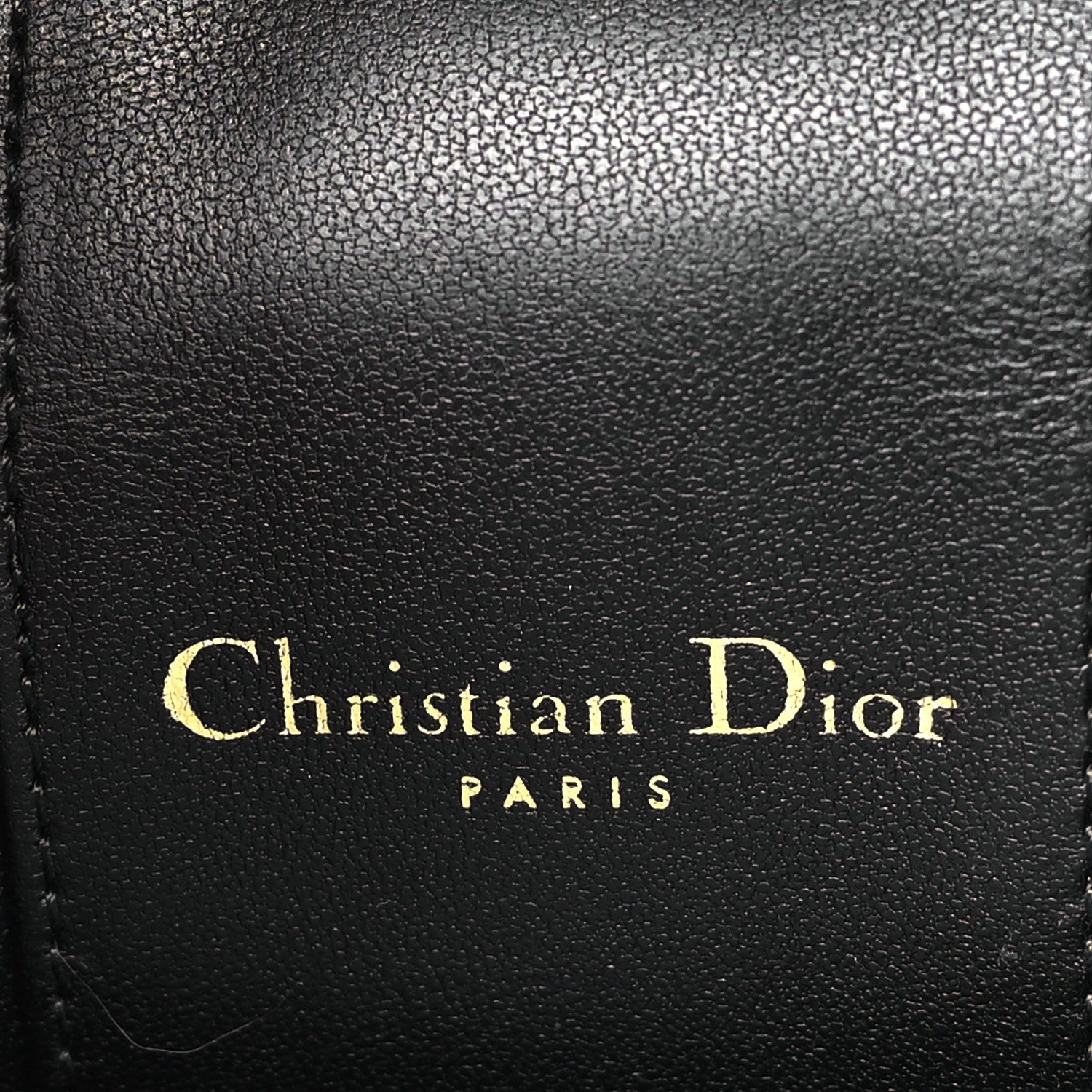 Christian Dior Lambskin Signature CD Vanity Case Black 6 of 10