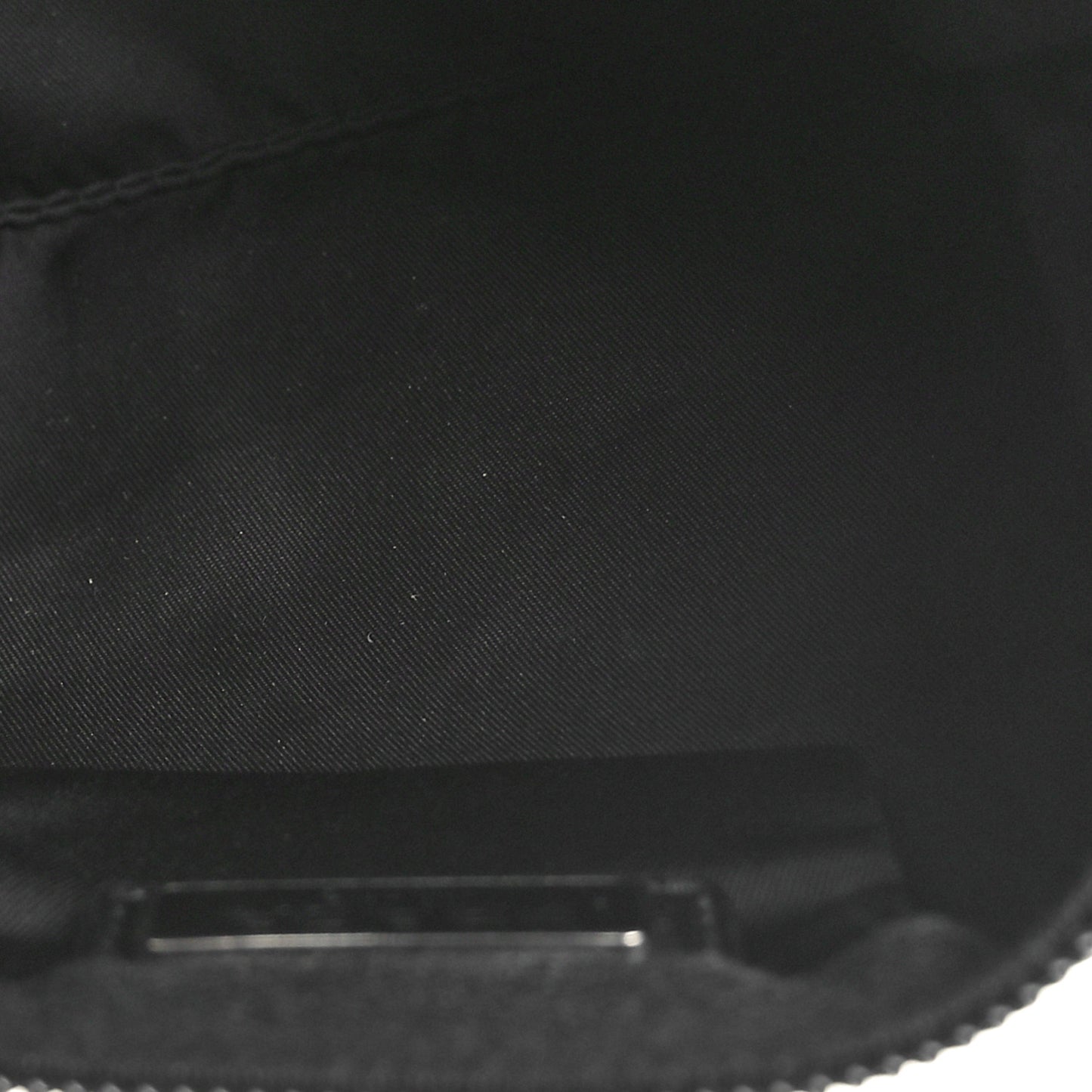 Re-Nylon Saffiano Vela Necessaire Flat Pouch Black