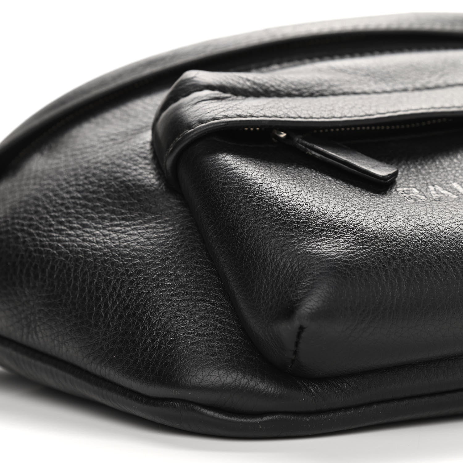 Balenciaga Smooth Calfskin Logo Large Everyday Beltpack Black 9 of 10