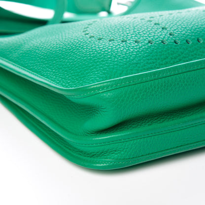 Hermes Taurillon Clemence Evelyne III PM Vert Menthe 27 of 28
