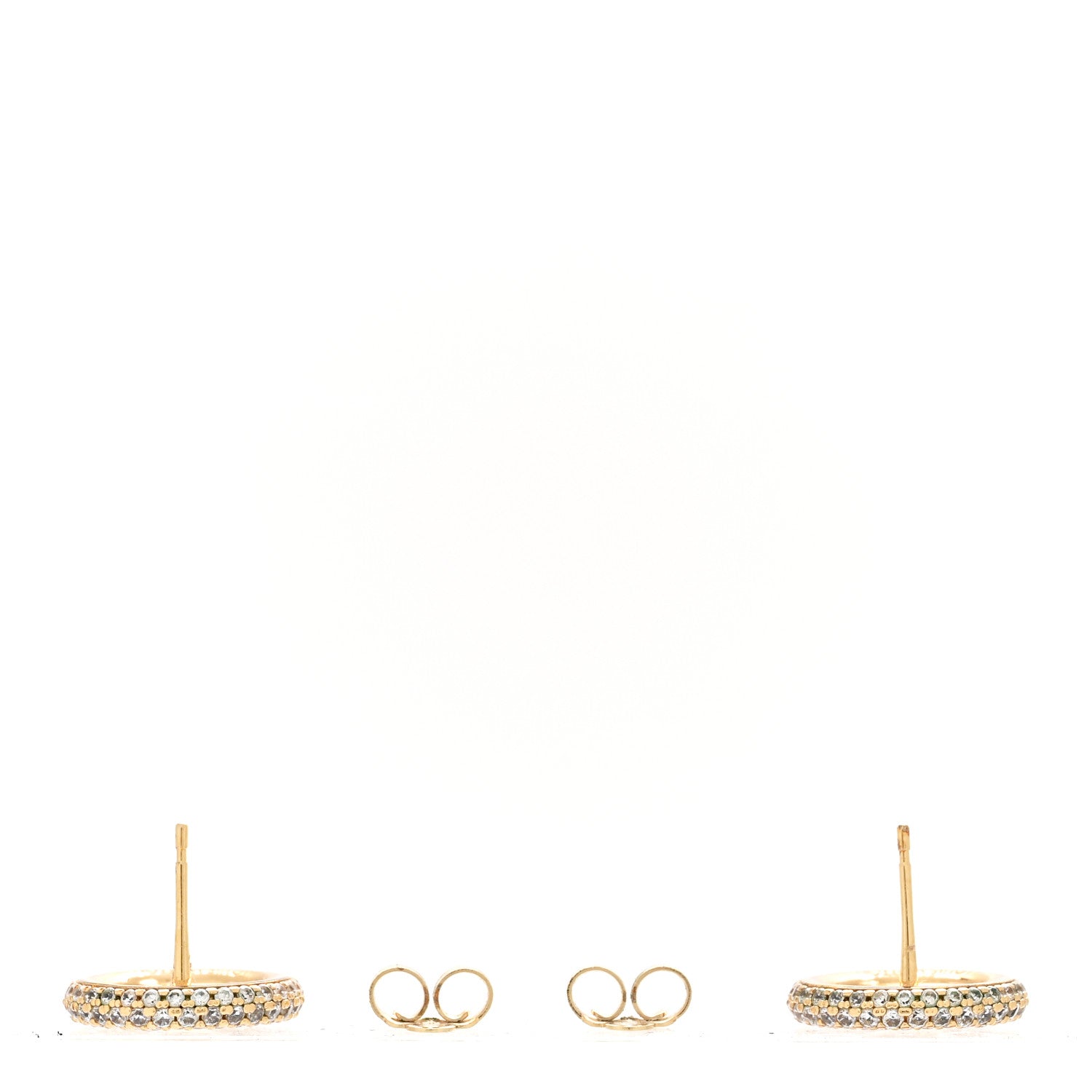Louis Vuitton Metal Crystal Louise By Night Earrings Gold 3 of 6