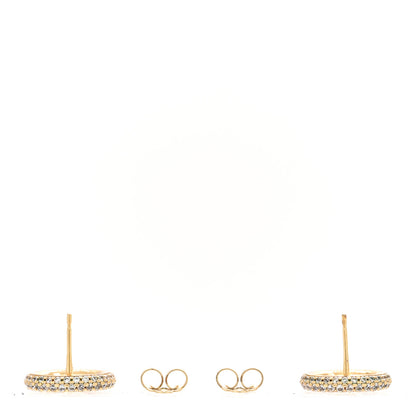Louis Vuitton Metal Crystal Louise By Night Earrings Gold 3 of 6