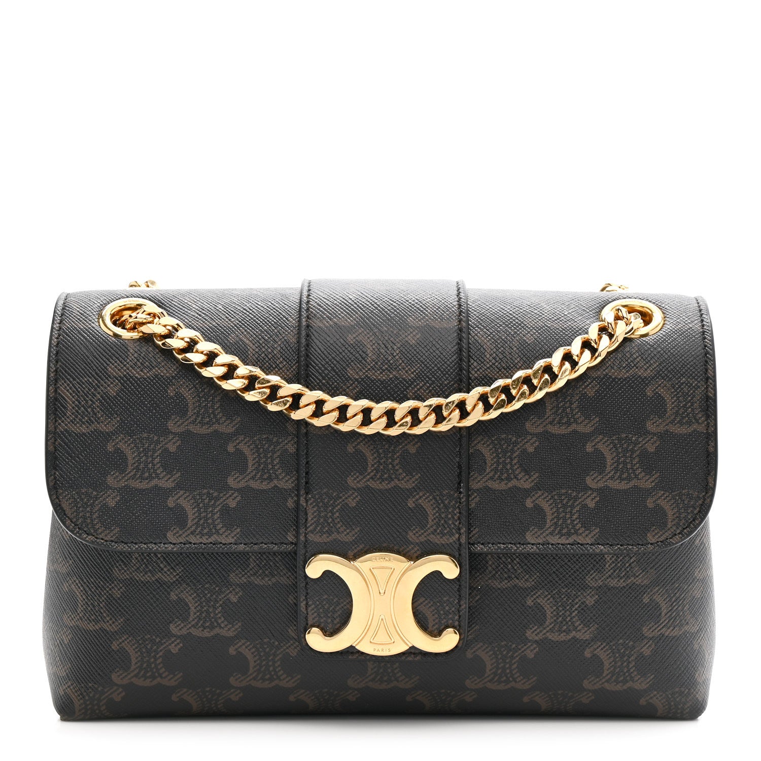 Celine Triomphe Canvas Teen Victoire Tan 1 of 9