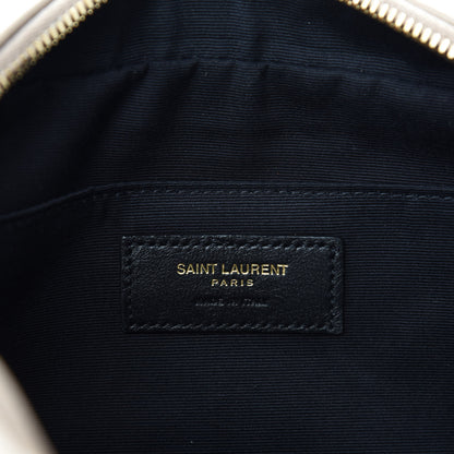 Saint Laurent Calfskin Matelasse Monogram Lou Camera Bag Nude Powder 8 of 10