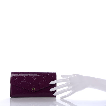Louis Vuitton Vernis Sarah Wallet NM Amethyste 2 of 6