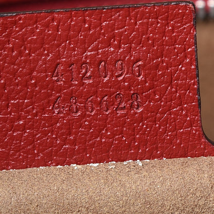Gucci GG Supreme Monogram Tian Medium Shopping Tote Beige Multicolor Red 7 of 14