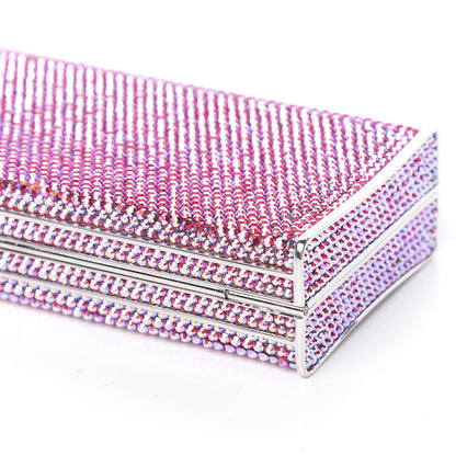 Judith Leiber Swarovski Crystal Minaudiere Clutch Pink 11 of 13
