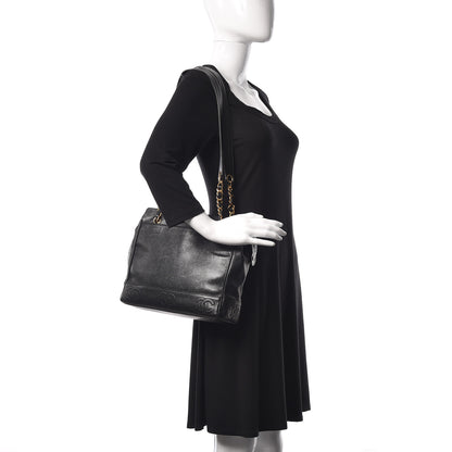 Chanel Caviar CC Shoulder Bag Black 2 of 11