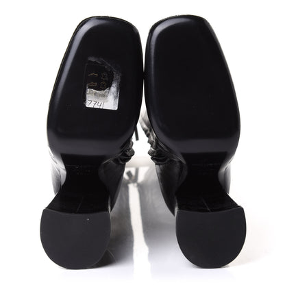 Saint Laurent Eelskin Jane Knee High Boots 36.5 Black 5 of 8
