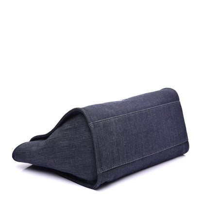 Chanel Denim Medium Deauville Tote Dark Blue 4 of 9