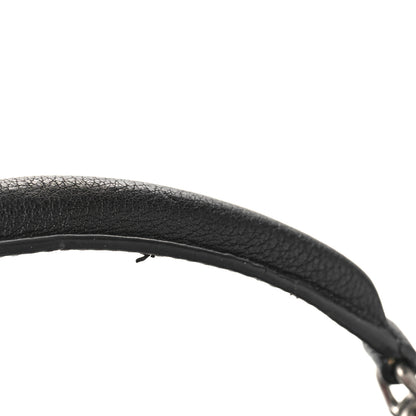 Saint Laurent Sheepskin Matelasse Chevron Monogram Medium College Bag Black 10 of 11