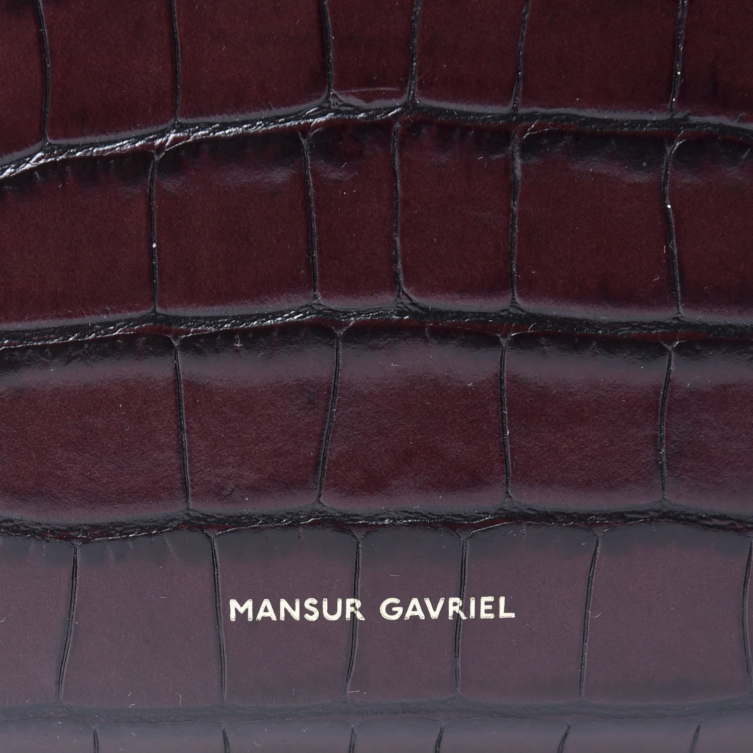 Mansur Gavriel Calfskin Crocodile Embossed Everyday Tote Class 7 of 8