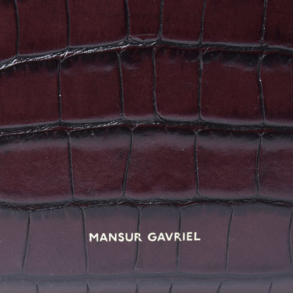 Mansur Gavriel Calfskin Crocodile Embossed Everyday Tote Class 7 of 8
