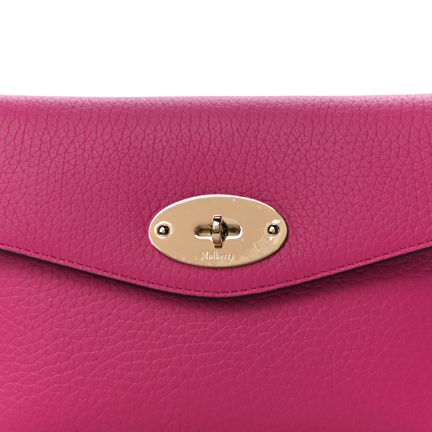 Classic Grain Calfskin Darley Cosmetic Pouch Pink