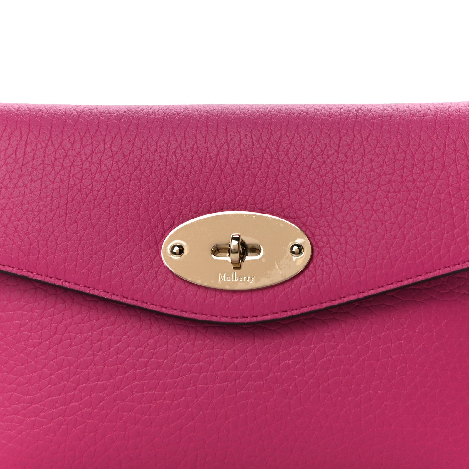 Mulberry Classic Grain Calfskin Darley Cosmetic Pouch Pink 7 of 9