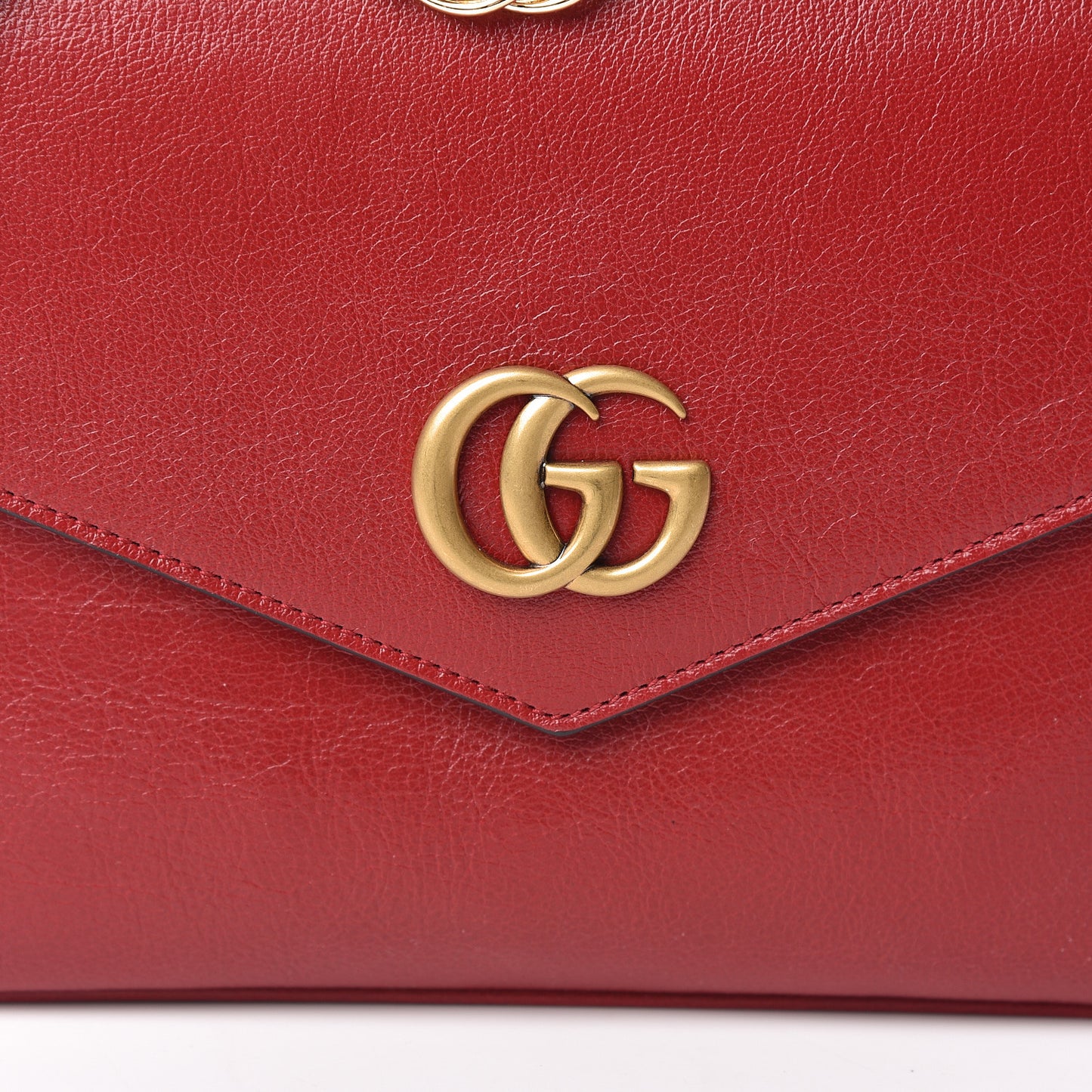 Calfskin Diagonal GG Medium Thiara Double Envelope Shoulder Bag Black Red