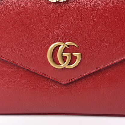 Gucci Calfskin Diagonal GG Medium Thiara Double Envelope Shoulder Bag Black Red 12 of 18