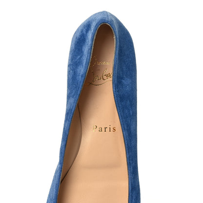 Christian Louboutin Veau Velours Ballalla Pointy Toe Flats 37.5 Jeans 7 of 8