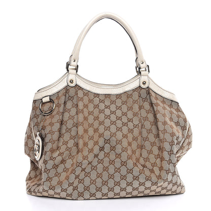 Gucci Monogram Large Sukey Tote Off White 1 of 7