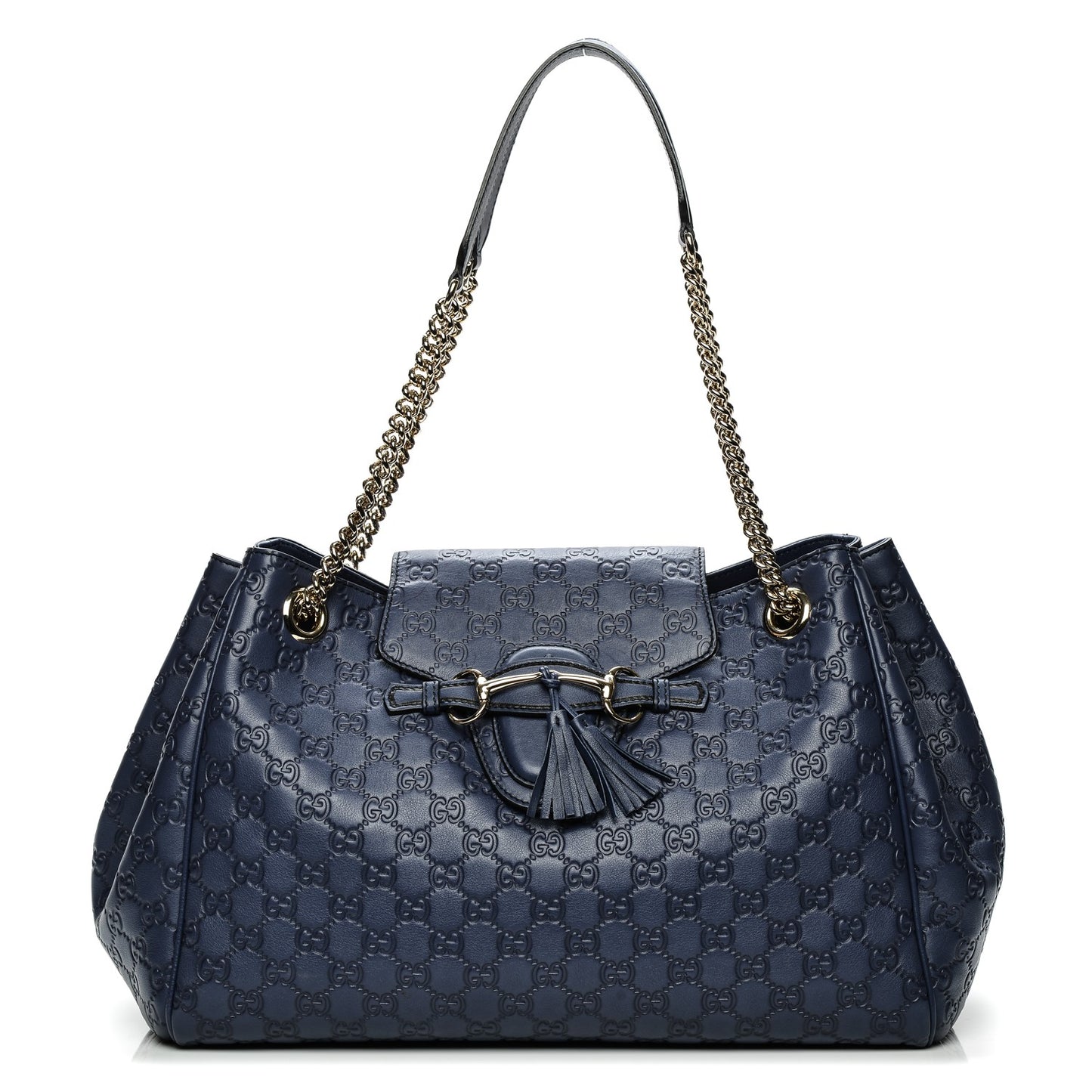 Guccissima Medium Emily Shoulder Bag Blue
