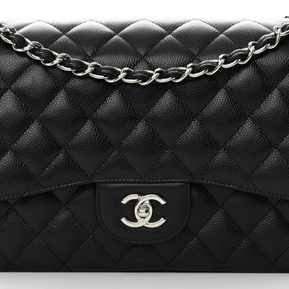 Chanel Caviar Quilted Jumbo Double Flap Black 8 of 16