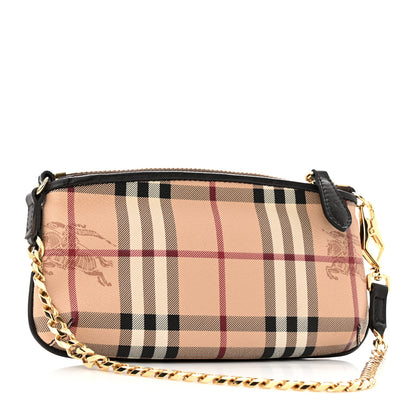 Burberry Haymarket Check Clara Pochette Chocolate 3 of 9