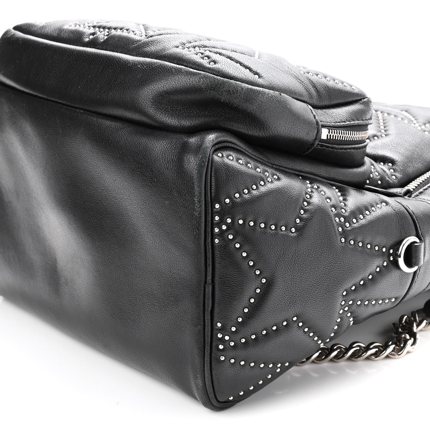 Jimmy Choo Nappa Star Quilted Studded Helia Backpack Black 8 of 11