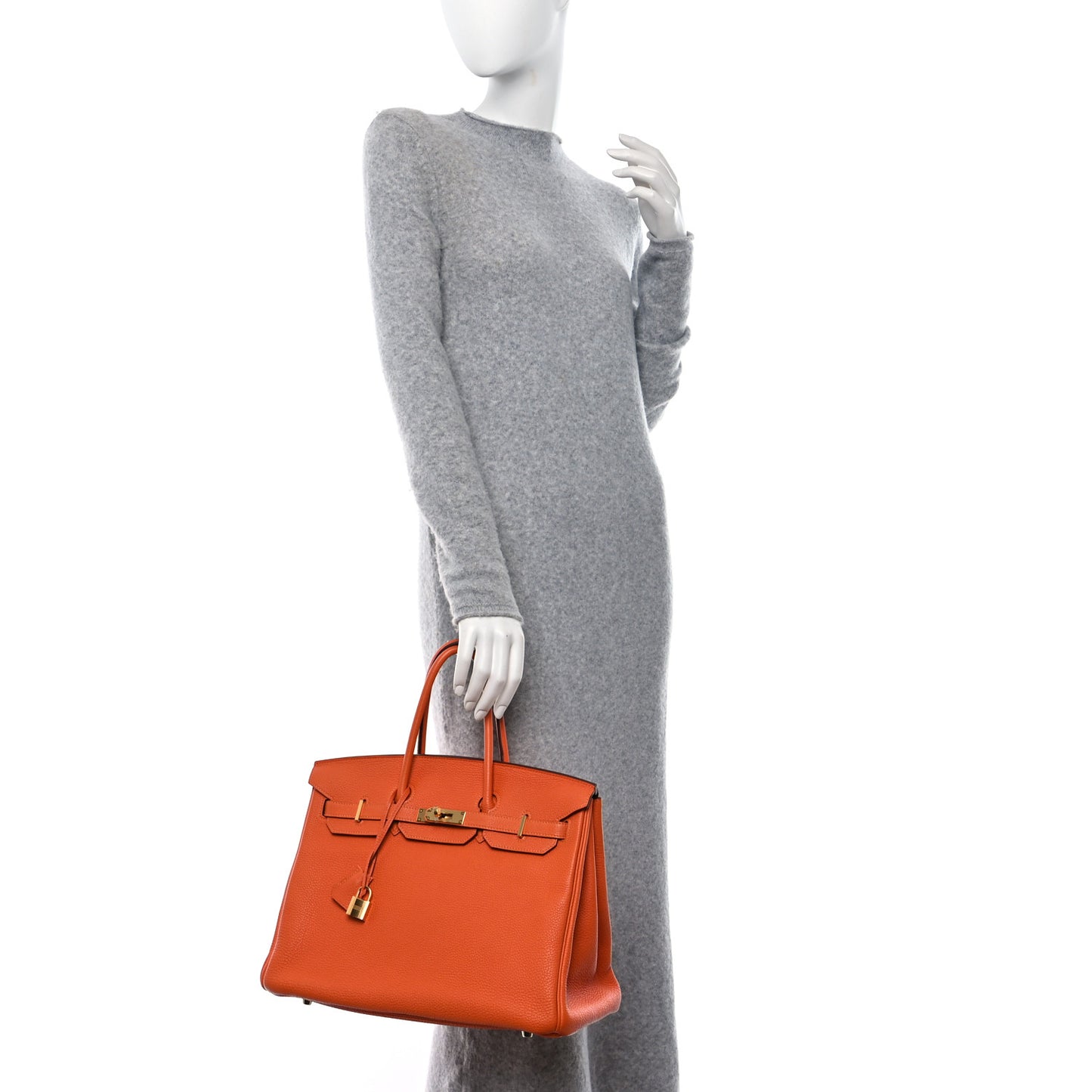 Togo Birkin 35 Orange