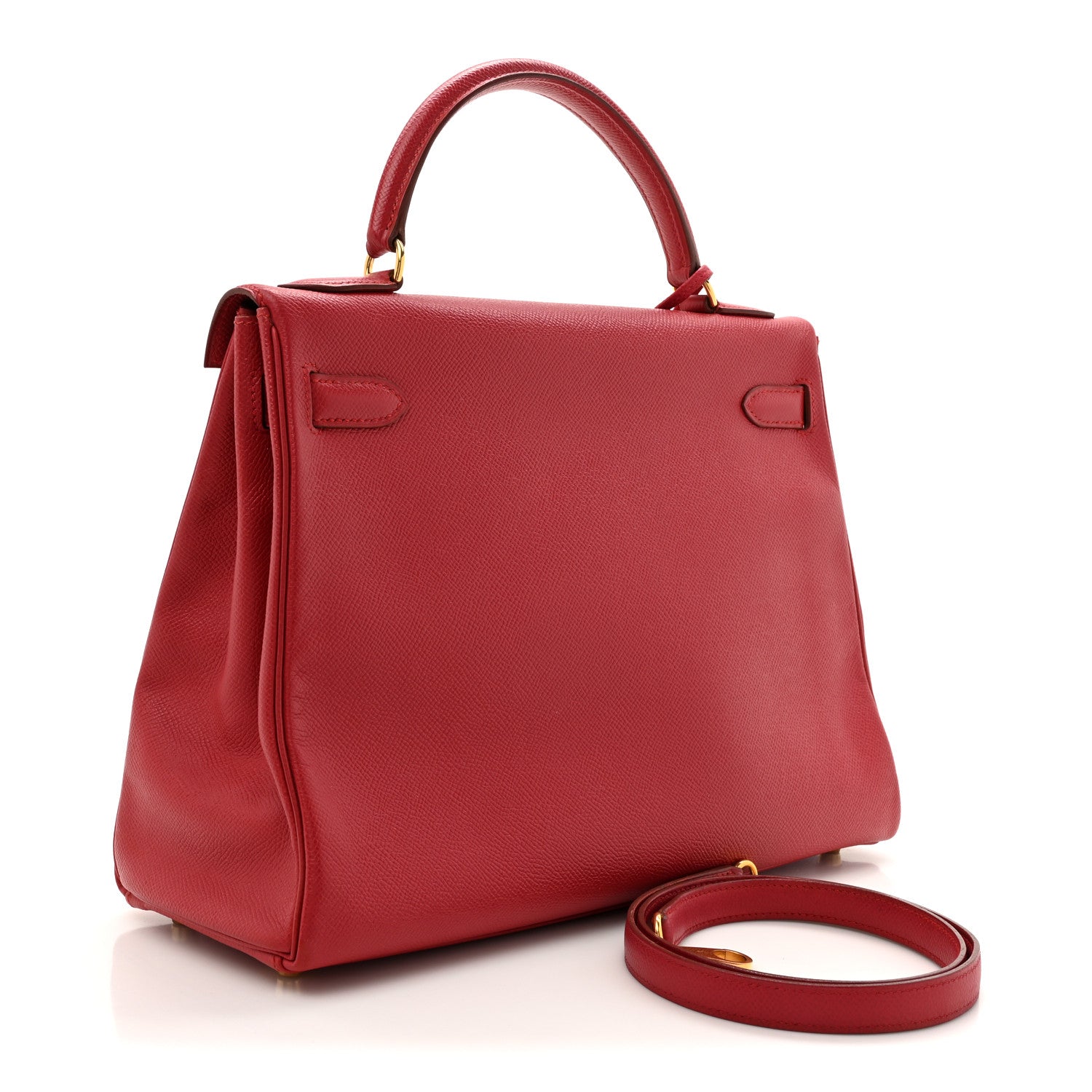 Hermes Epsom Kelly Retourne 32 Rouge Vif 3 of 12