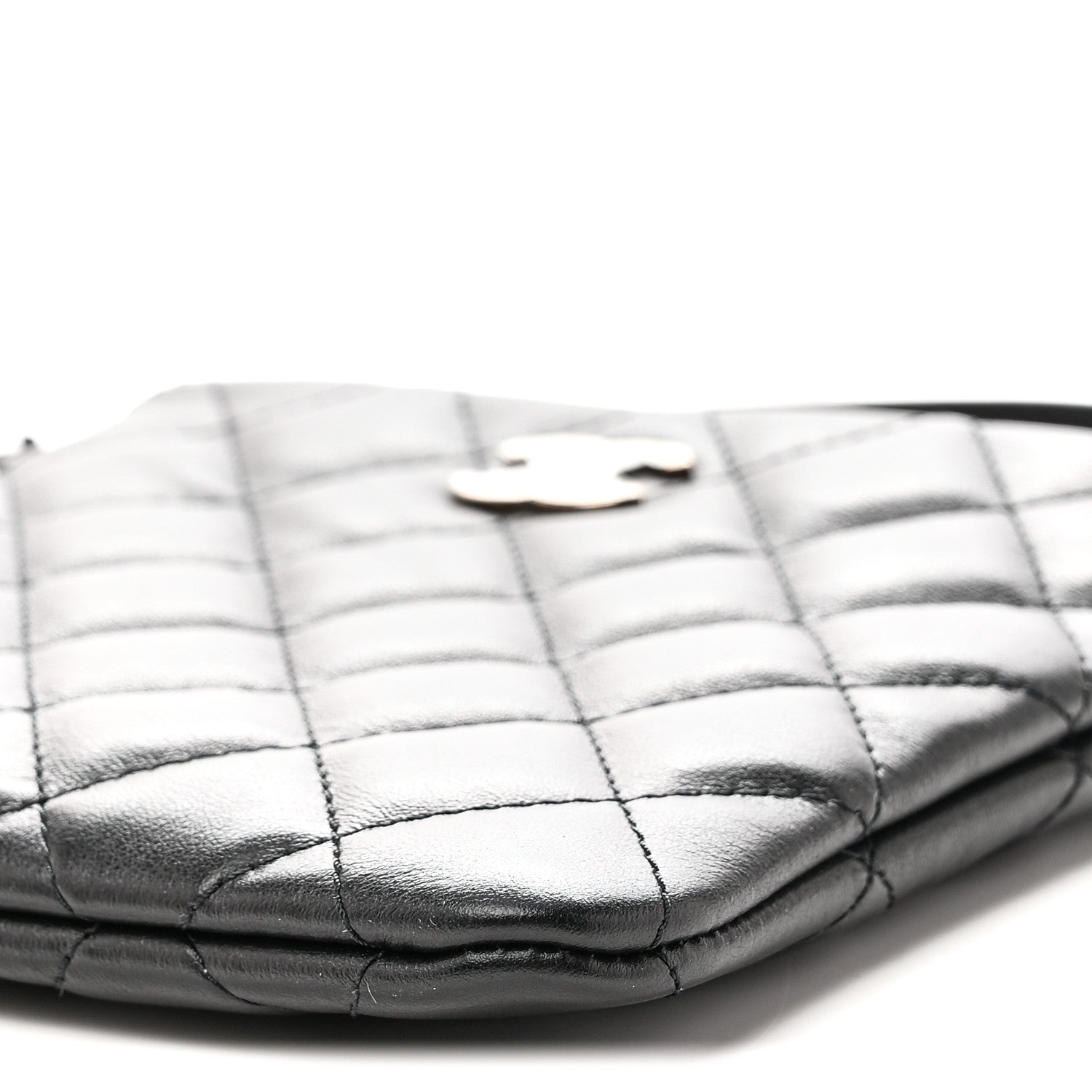 Chanel Lambskin Quilted Uniform Crossbody Bag Black 10 of 11