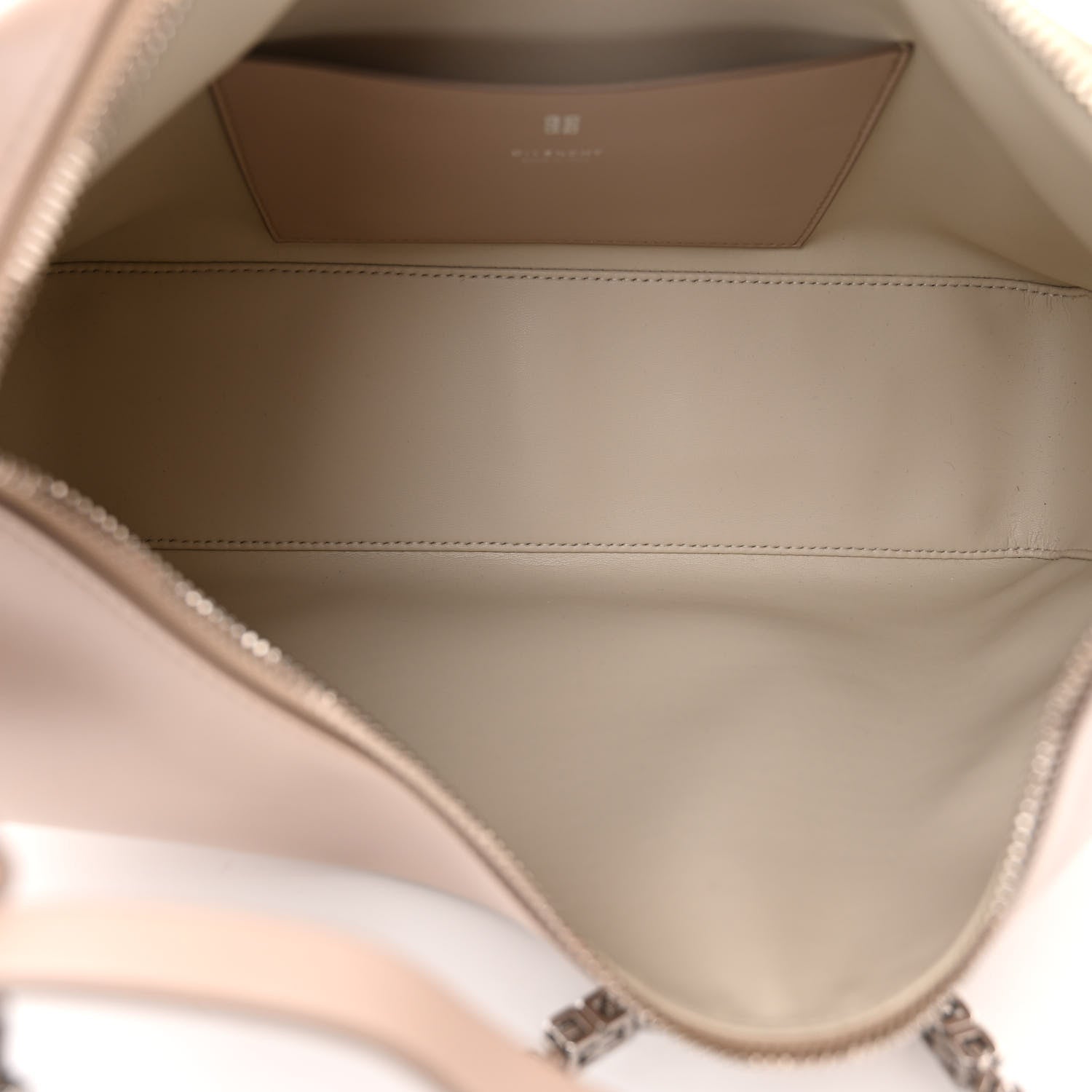 Givenchy Smooth Calfskin Small Moon Cut Out Shoulder Bag Dune 5 of 9