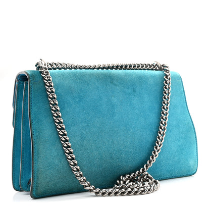 Gucci Suede Small Dionysus Shoulder Bag Blue 3 of 10