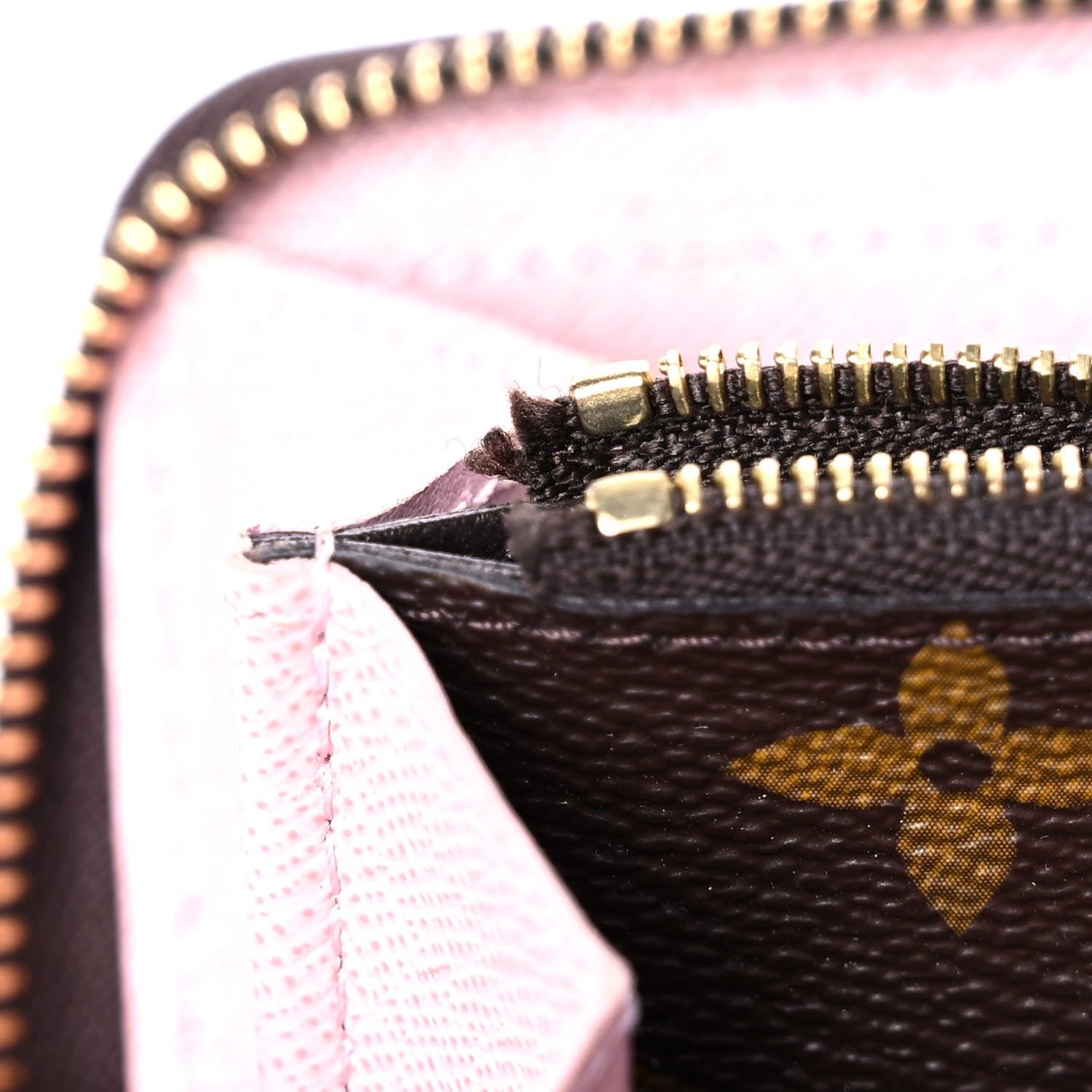 Louis Vuitton Monogram Clemence Wallet Rose Ballerine 10 of 15